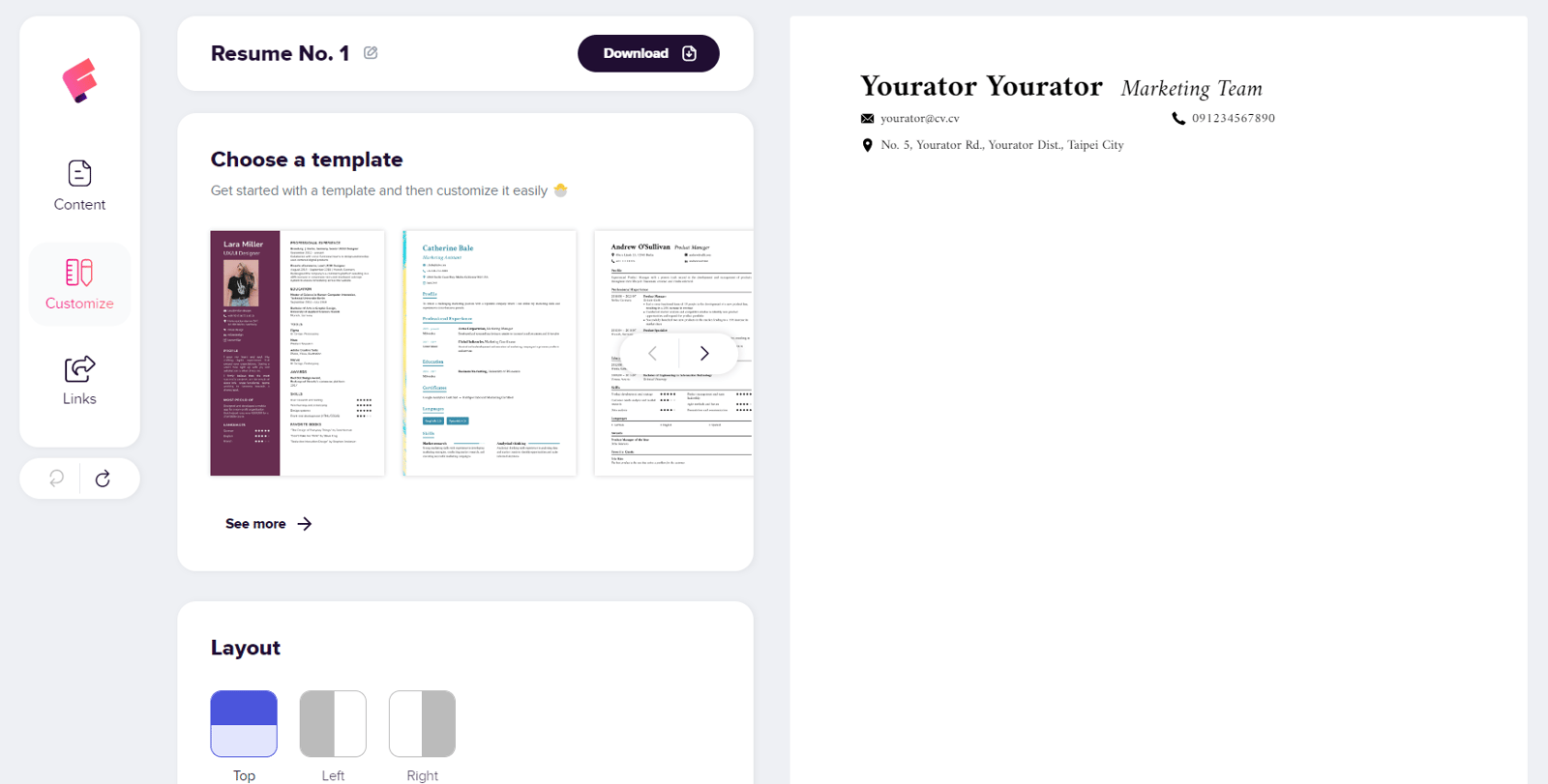 FlowCV_customize